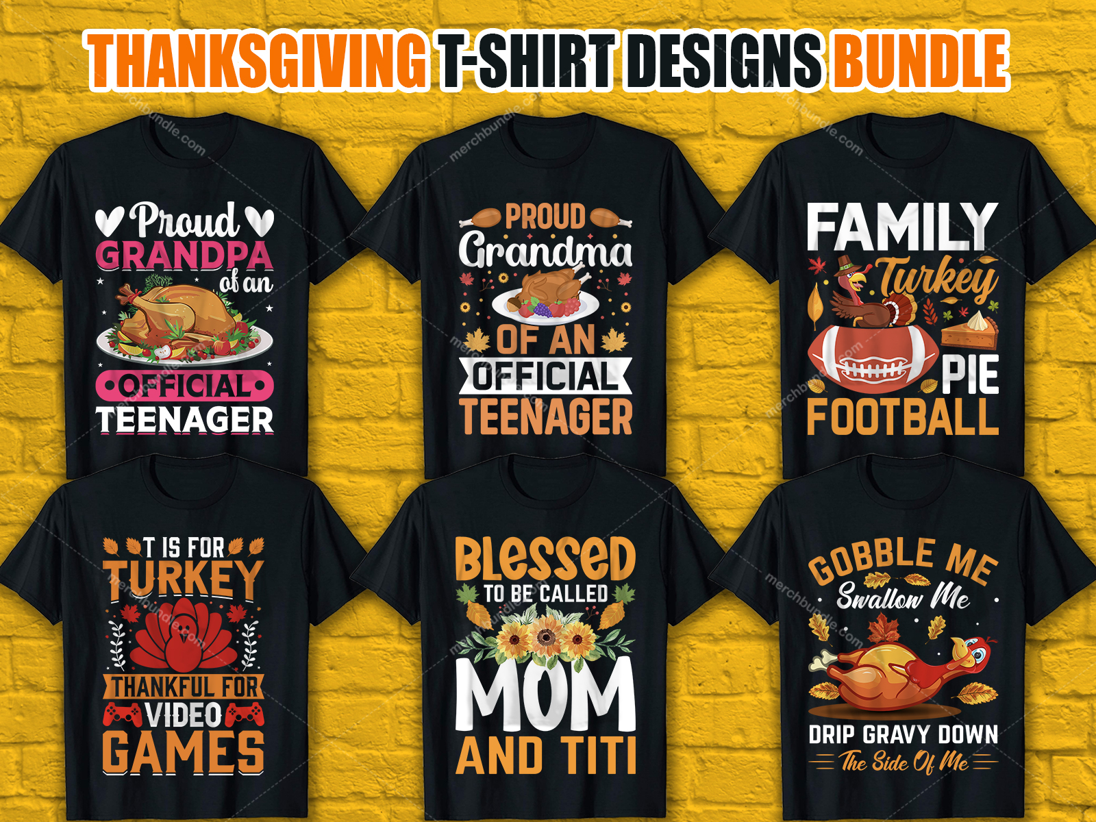 Thanksgiving T-Shirt Designs For Merch By Amazon by Aditiya Roy on Dribbble