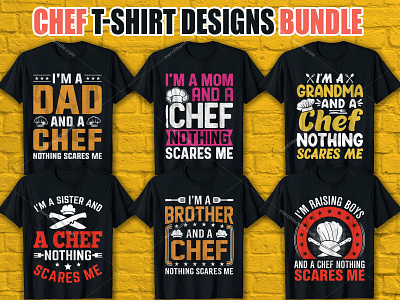 Chef T-Shirt Design Bundle