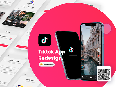 Tiktok Mobile App - Redesign android app design graphic design iphone mobile tiktok ui ux