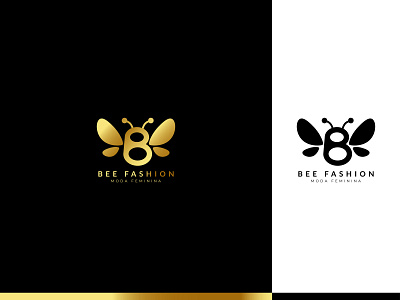 Bee Fashion Logo design for fiverr client ,