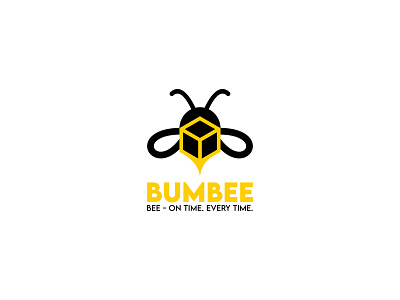 Bumbee online courier service Logo design app bee box logo bee courier logo bee logo box logo branding design design logo graphic design icon illustration logo online courier service vector