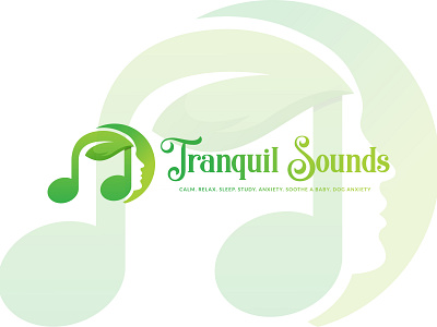 Tranquil sound logo design branding graphic design logo nature logo sound logo