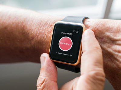 PunchAlert Apple Watch App app design emergency ios punchalert safety ui watch