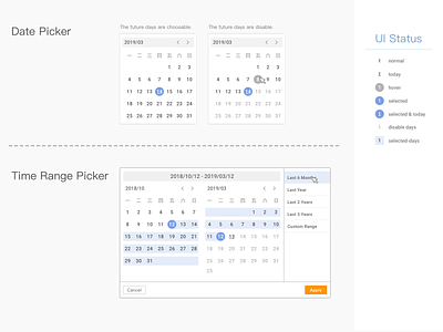 Time Picker Design calendar date picker datepicker interaction time time range ui ui design uiux