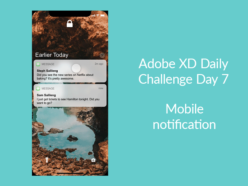 Adobe XD Daily Challenge - Day 7 adobe xd design interaction animation interaction design ui ux xddailychallenge
