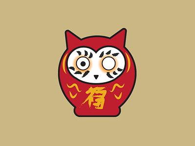 Owlruma daruma illustration illustrator japan owl