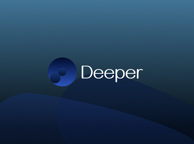 Deeper branding graphic design logo ui