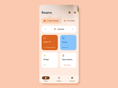 Smart Home App Concept after effect animation design duyluong google interaction interaction design material materialdesign mobile mobile design motion graphics principle product product design smart smart home swipe ui ux