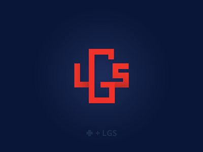 LGS branding cross logo logo mark medical medical cross