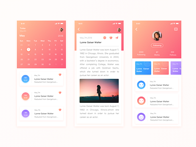 Calendars ui