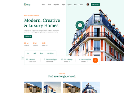 Apartment Rent & Sale Website Design apartmentwebsite branding desing ecommerce elementor elementor pro figma illustration landing page psd rent sale ui website website design woocommerce wordpress