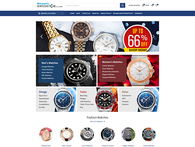 Watch Store Ecommerce Website Design in WordPress branding design ecommerce ecommerce website elementor figma figma to wordpress landing page online store responsive ui website design wix to wordpress woocommerce woocommerce website wordpress wordpress website