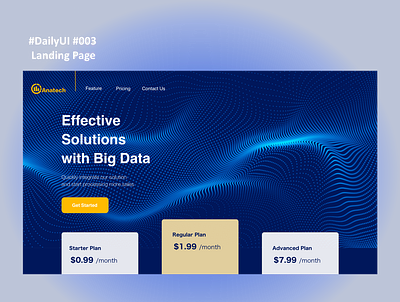 DailyUI003 -Landing Page for analysis service- app dailyui design graphic design ui uidesign