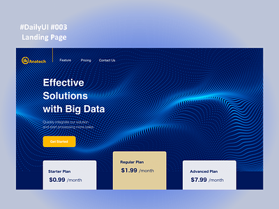 DailyUI003 -Landing Page for analysis service-