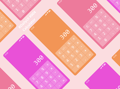 DailyUI004 -Colorful Calculator- app dailyui design graphic design ui uidesign
