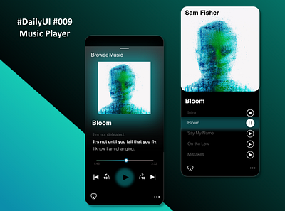 DailyUI009 -Music Player- app dailyui design dribbble graphic design illustration music musicplayer player ui uidesign