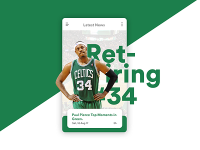 Boston Celtics App Concept app boston celtics design mobile ui ui ux ux