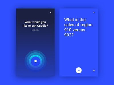 Cuddle's Voice Integration ai app brand mobile peak sneak ui visual voice