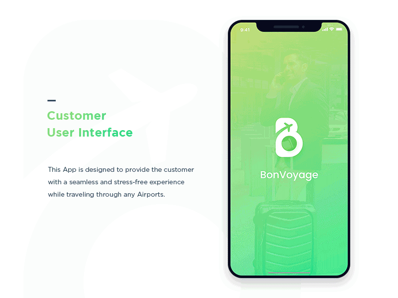 BonVoyage - Customer UI/UX | Airport Mobile App