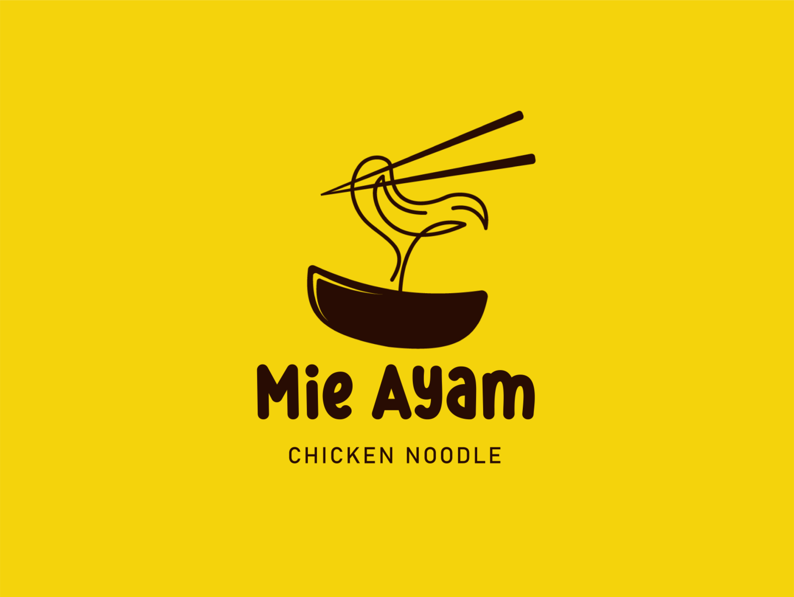 Chicken Noodle Logo by Amam N. on Dribbble