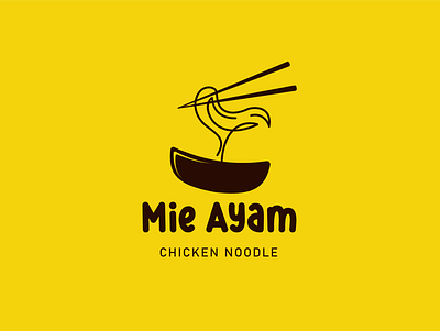 Chicken Noodle Logo branding design food graphic design icon logo vector
