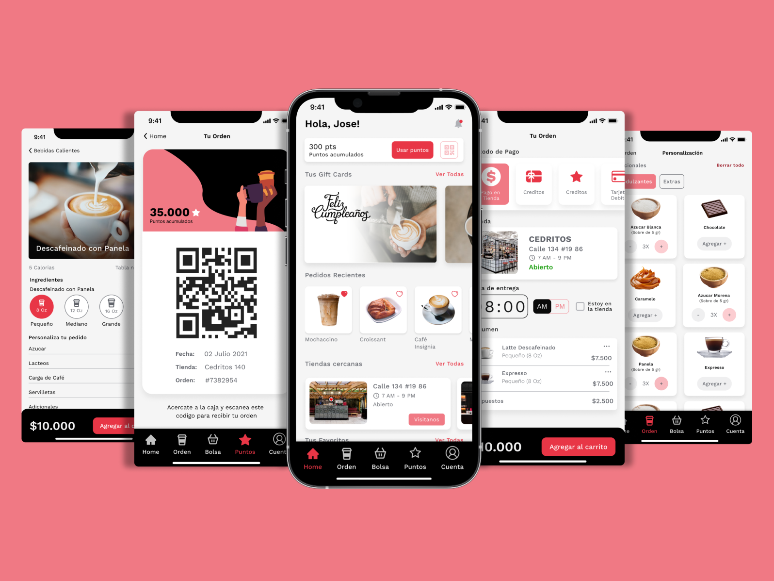 Coffee Shop Ordering App by Alejandro Perdomo on Dribbble