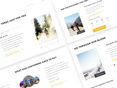 Trekking Detail Page design designer desktop icon typography ui uitrends ux web