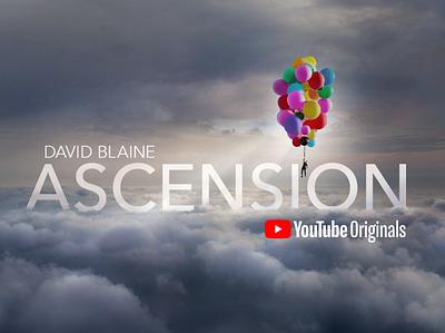 YouTube Originals Banner: David Blaine Ascension banner design graphic design production design youtube youtube originals