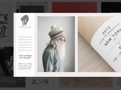 ffffound design interface navigation photography site ui ux web web design website