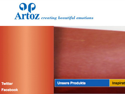 Artoz Website mit SAP-Verbindung