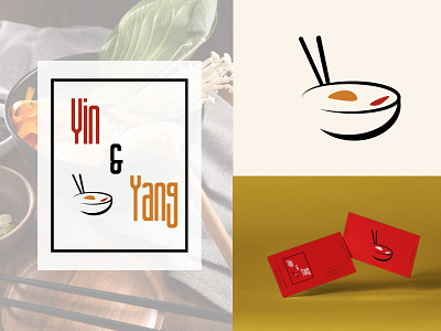 Logo design - asian restaurant Yin and Yang asian restaurant branding design logo logo design logotype logotype design restaurant logo