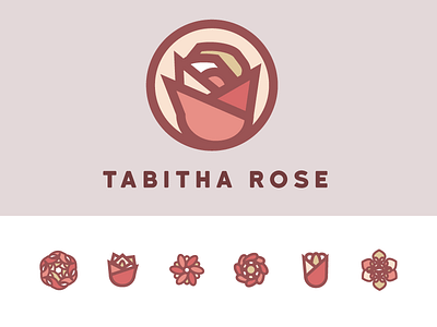 Tabitha Rose branding flower pink rose