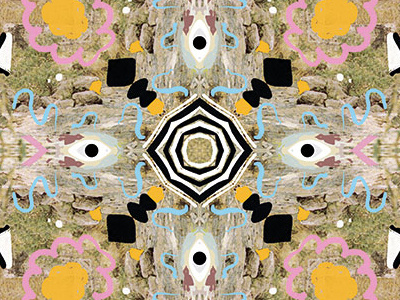 Kaleidoscope Doodle eyes illustration kaleidoscope pattern