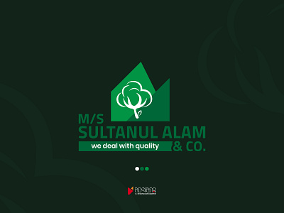 M/S Sultanul Alam & Co. brand brandidentity branding color cotton design graphic design green home icon identity logo symbol vector white