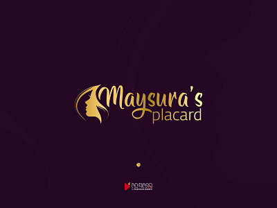 Maysura's Placard beauty beautylogo branding care color design golden graphic design icon ladies logo parlor vector