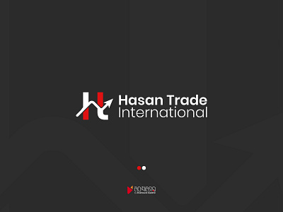 Hasan Trade International black brand branding branding identity color design graphic design icon logo monogram red logo trade logo vector visual identity white logo