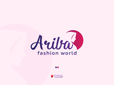 Ariba Fashion World branding bright clothing logo cloths color design fashion fashion logo graphic design icon logo logos pink pinkinsh vector