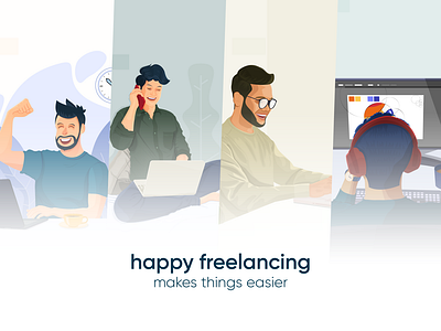 Illustration | Happy Freelancing