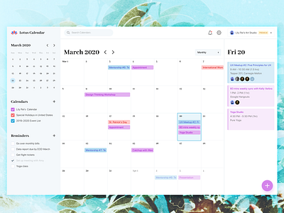 Calendar Scheduling, Events, Collaboration Tools appointments bookings branding calendar chart collaboration dashboard date picker design events meetings planner productivity schedule summary ui ux