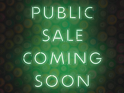 Public Sale Coming Soon design digital art graphic design ui