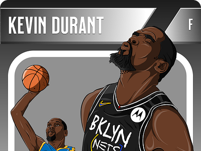 Kevin Durant art basketball design digital art figma graphic design illustration kd procreate vector