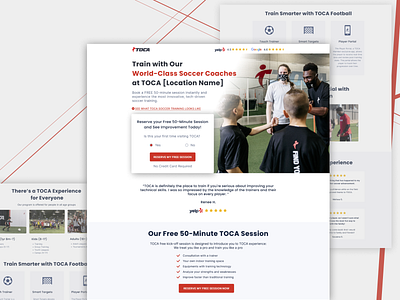 TOCA Football | Demo Landing Page