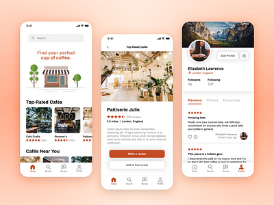 UI App Design: Coffida