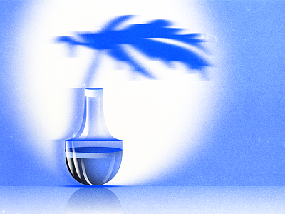 Shadow plant blur illustration motion blur plant vase vector vector art