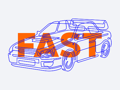 🏎 CARS blue branding car design fast illustration iteo iteoteam linear oneline vector 插图