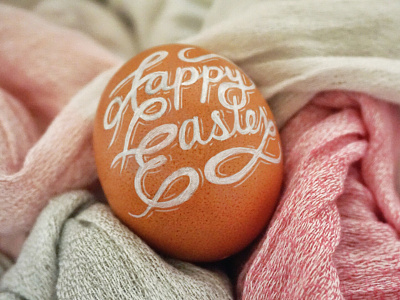 Happy Easter! easter egg handlettering lettering type typography