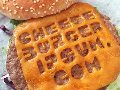 Cheeseburgeripsum.com burger cheese cheeseburger delete edit food handlettering lettering type typografood typography