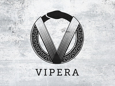 Vipera logo snake viper