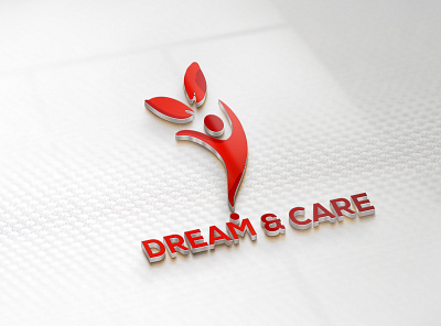 Creative logo for dream & care brand 3d branding graphic design logo