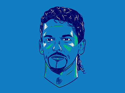 Baggio art colour design football illustration italia90 italy sport worldcup